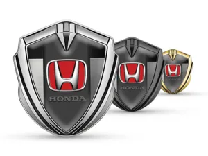 Honda 3D Silikon Abzeichen Minimal Stil Universell 3D
